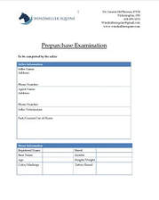 Pre-Purchase Exam Questionnaire
